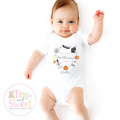 First Halloween Sleepsuit, Baby 1st Halloween Gift Idea, 1st Halloween Babygrow, Halloween Outfit for baby, Halloween costume