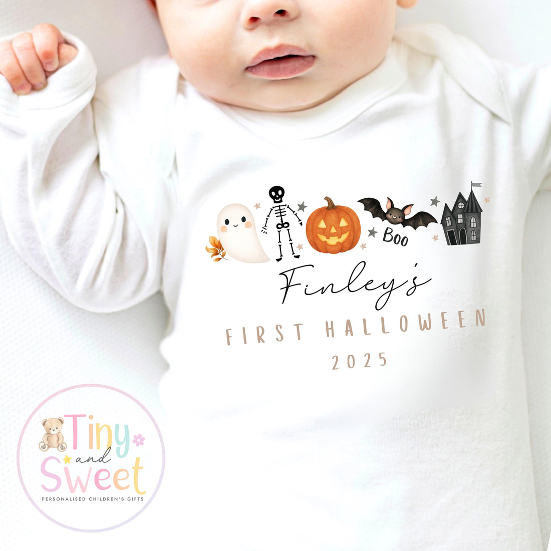 First Halloween Sleepsuit, Baby 1st Halloween Gift Idea, 1st Halloween Babygrow, Halloween Outfit for baby, Halloween costume