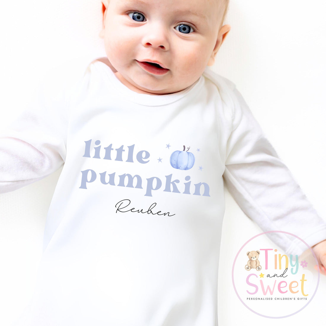 My First Halloween Sleepsuit • Little Pumpkin Baby Outfit • Personalised Baby Halloween Romper • Autumn Baby Grow • 1st Halloween Gift