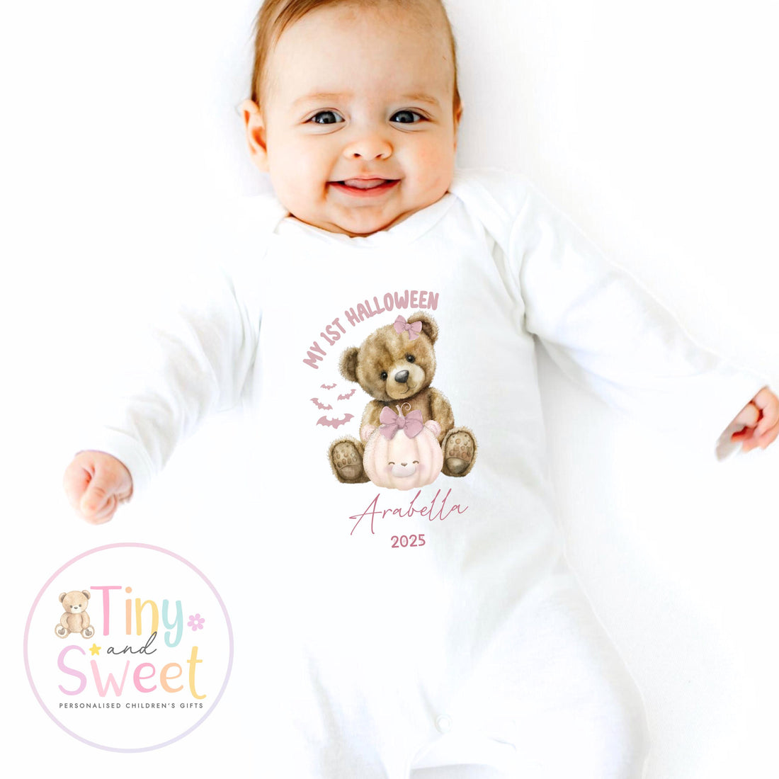Babies First Halloween Sleepsuit: Adorable Teddy Bear Costume Outfit for Newborns and Infants