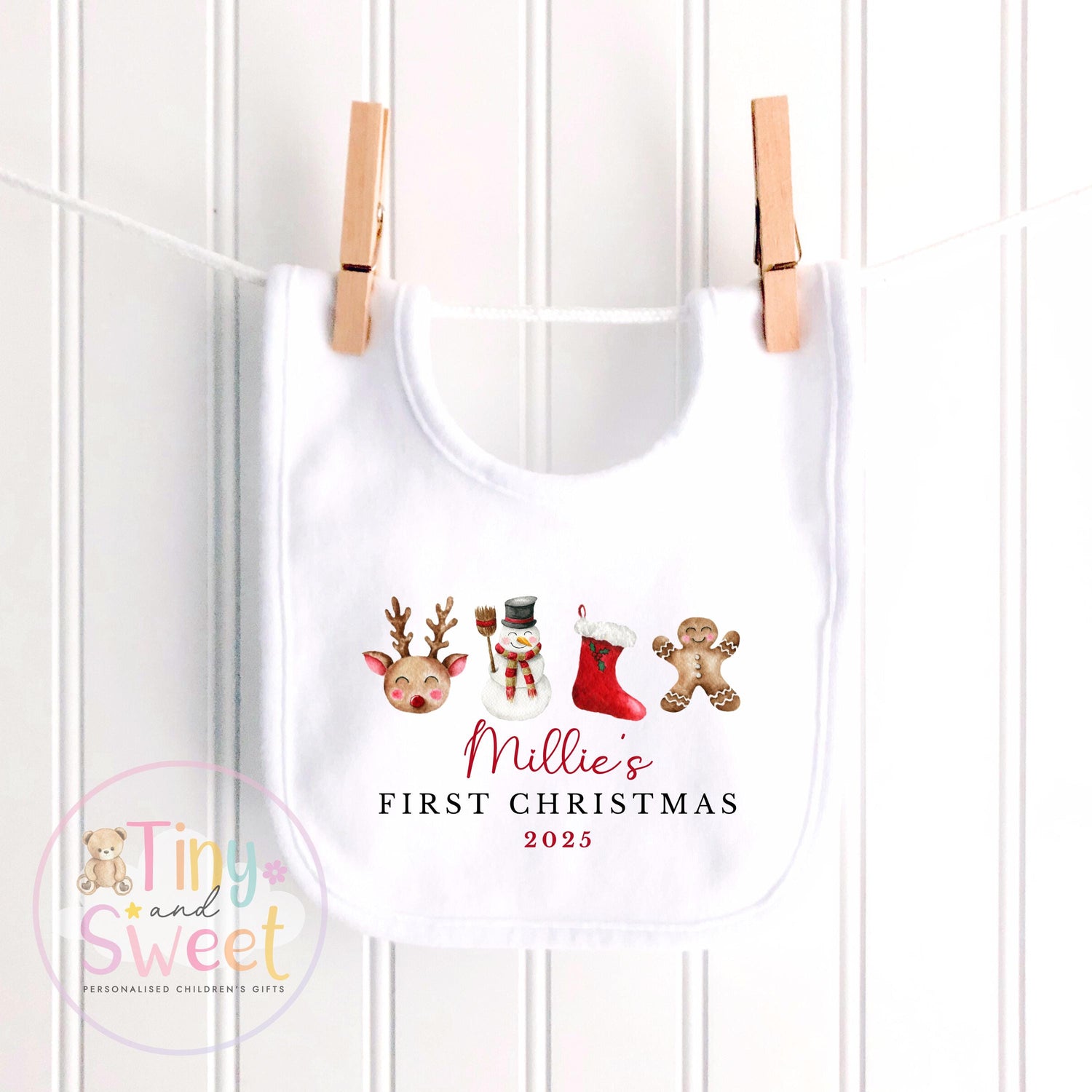 Personalised Christmas Sleepsuit