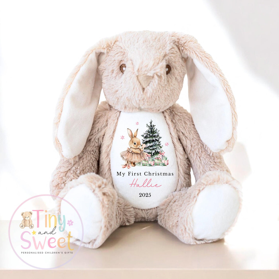 Personalised First Christmas Teddy, Personalised Christmas Toy, 1st Christmas, 1st Christmas Toy, Christmas Plush, Christmas Teddy