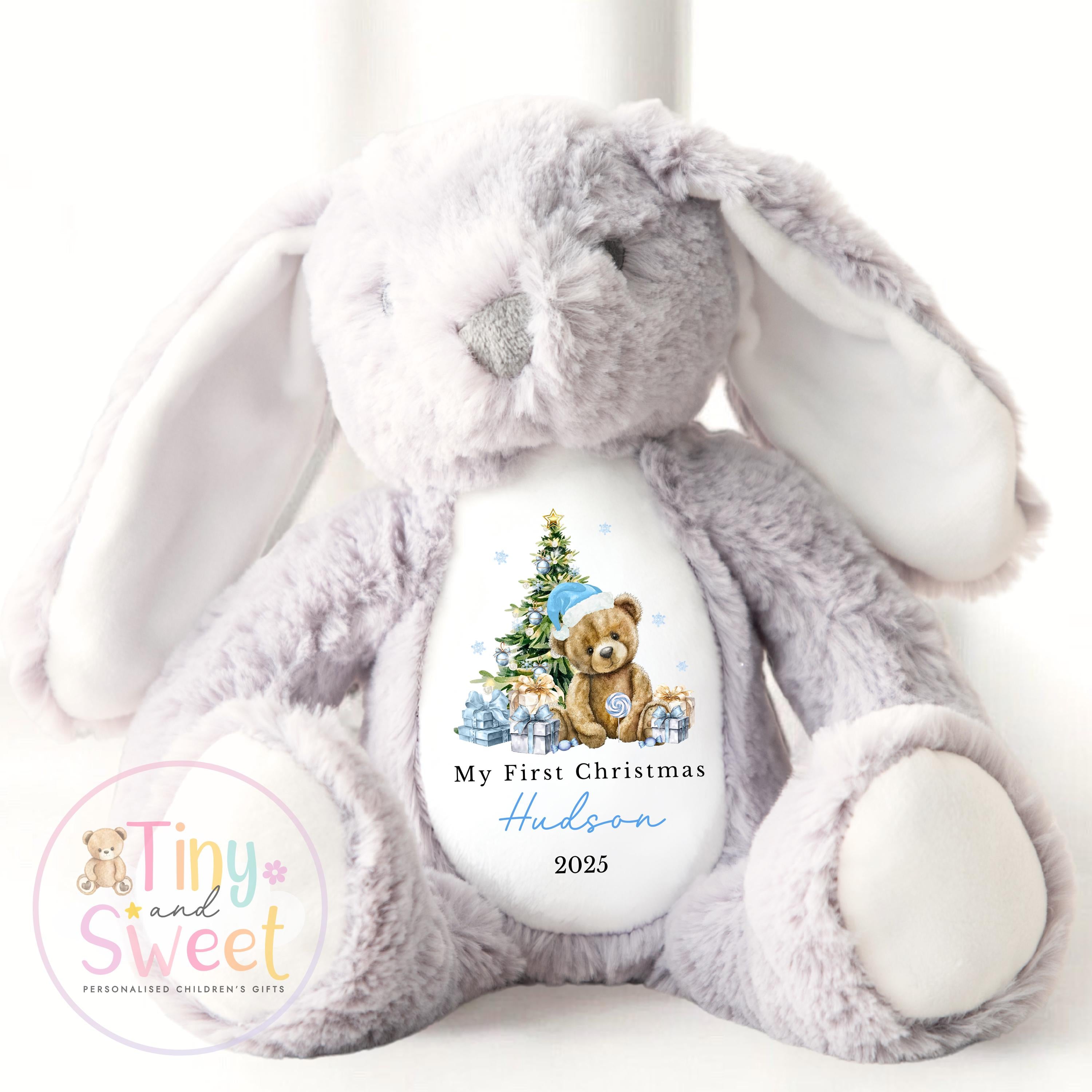Personalised Christmas Teddy, Personalised Christmas Toy, 1st Christmas, 1st Christmas Toy, Christmas Plush, Christmas Teddy, Christmas Gift