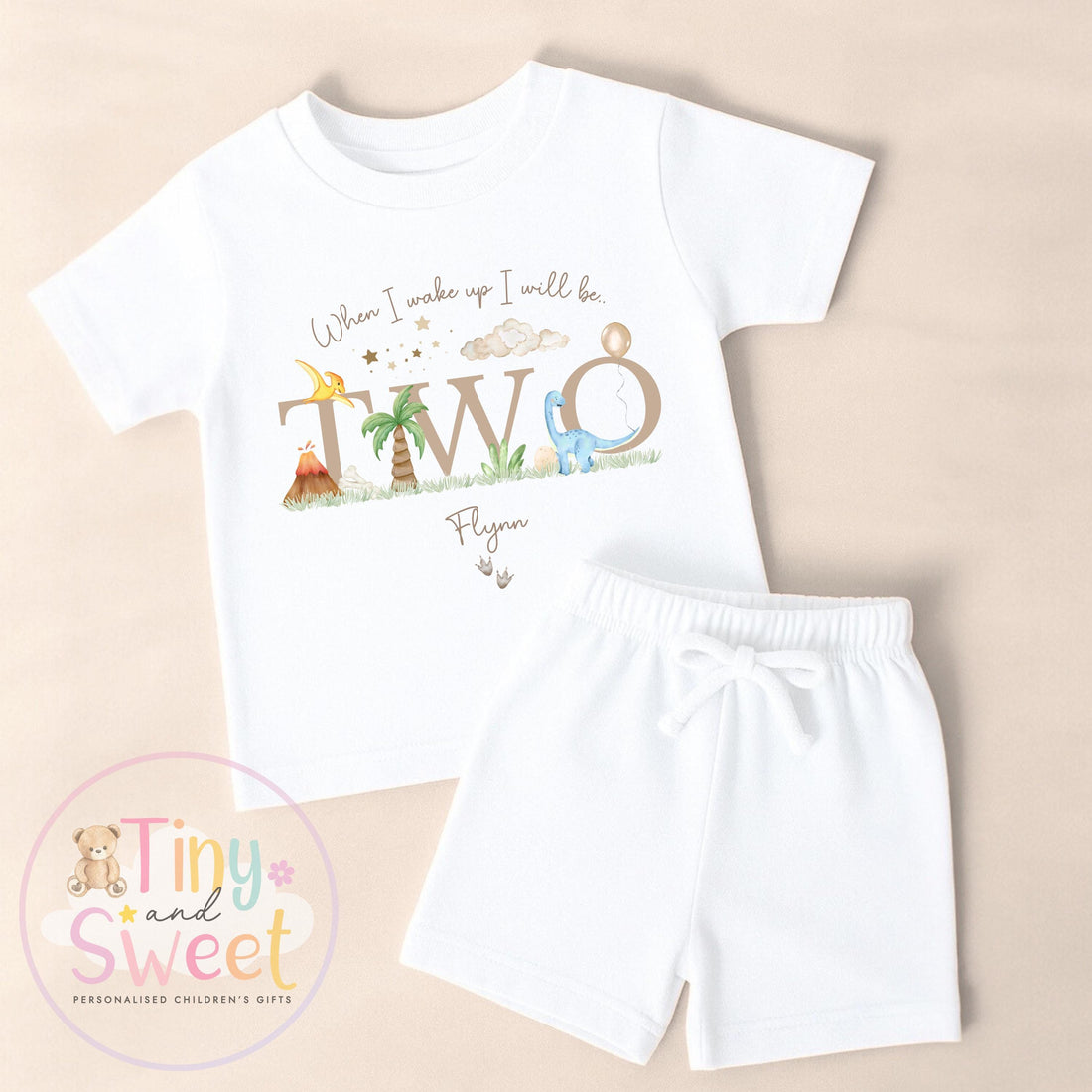 Personalised Toddler Baby Pyjamas, When i wake up i&