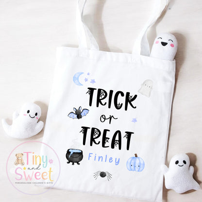 Personalised Halloween Trick-or-Treat Bag: Spooky Boo Box Pumpkin Tote for Children