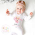Personalised Babies First Christmas Sleepsuit, Babies 1st Xmas Gift Idea, Pyjamas, 1st XmasBabygrow, Christmas Outfit for baby,Pink Reindeer
