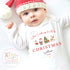 When I wake up it will be Christmas Sleepsuit, Christmas Eve Pyjamas, Christmas Nightwear, Childrens Christmas Vest, First Christmas