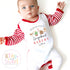 Gingerbread Bakery Christmas Sleepsuit, Christmas Eve Pyjamas, Christmas Nightwear, Childrens Christmas Vest, First Christmas