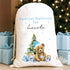 Blue Classic Teddy Personalised Christmas Sack
