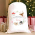 Special Delivery Wreath Personalised Christmas Sack