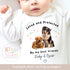 Personalised Protected By, Dog Lover Baby Outfit, Protected by My Fur Sibling Vest/Sleepsuit, Dog Mum to Human Mum, Personalised Gift