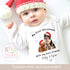 Personalised My First Christmas, Dog Lover Baby Outfit, Protected by My Fur Sibling Vest/Sleepsuit, Dog Mum to Human Mum, Personalised Gift