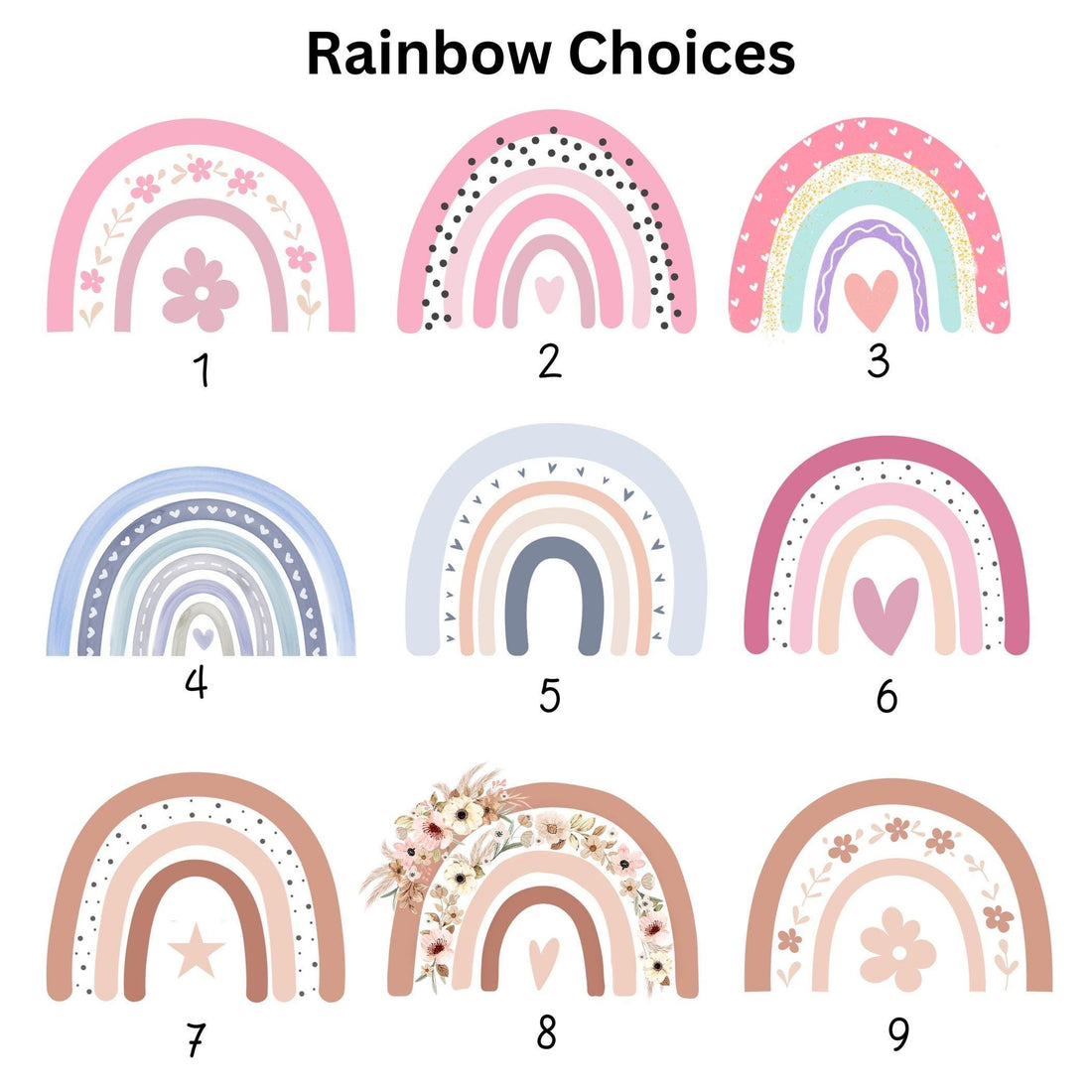 Personalised Birth Stat Bunny, Rainbow New Baby Gift, Newborn Baby Gift, Personalised Rainbow Bunny with Birth Details