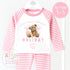 Pink Bear Holiday Short and T-Shirt Personalised Pyjamas