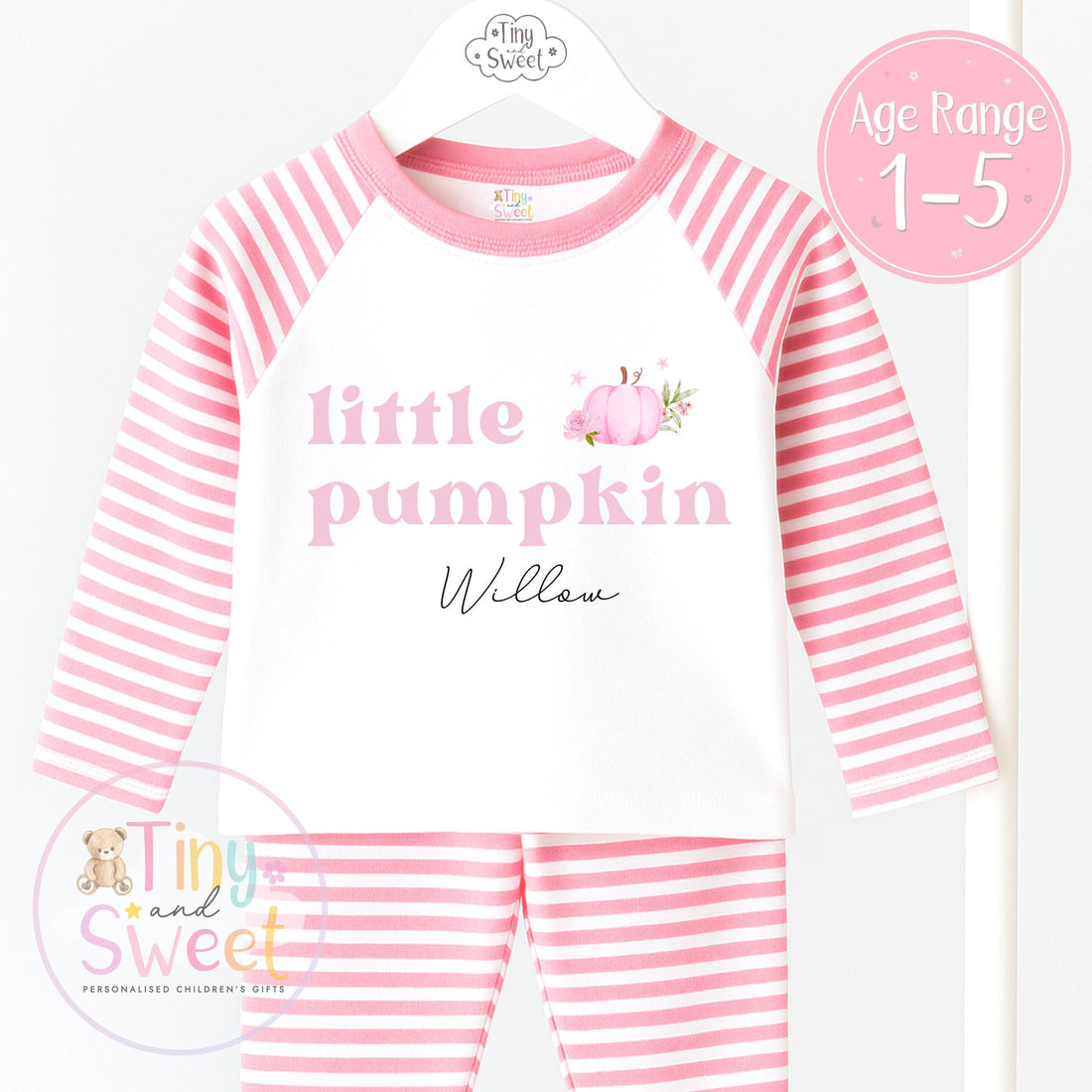 Personalised Halloween Pyjamas – Little Pumpkin Spooky Sleepwear, Spooky Halloween Pyjamas, Halloween Eve Pyjamas, Trick or Treat Sleepwear