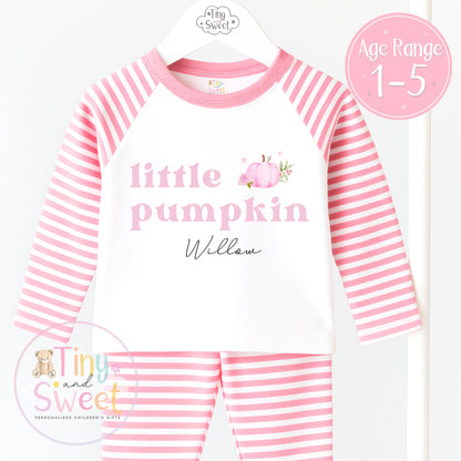 Personalised Halloween Pyjamas – Little Pumpkin Spooky Sleepwear, Spooky Halloween Pyjamas, Halloween Eve Pyjamas, Trick or Treat Sleepwear