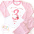Strawberry Birthday Pyjamas, When I Wake Up I’ll Be, Strawberry PJs – When I Wake Up I’ll Be 1, 2, 3, Personalised Berry Birthday Pyjamas
