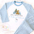 Personalised Blue Christmas Pyjamas, Christmas Eve Pyjamas, Christmas Nightwear, Childrens Christmas pjs, Xmas pjs, Kids Christmas Pjs