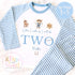 Cowboy Birthday Pyjamas, When I Wake Up I’ll Be, Rodeo Western PJs – When I Wake Up I’ll Be 1, 2, 3, Personalised Cowboy Woody Birthday Pjs