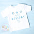 My First Holiday T-Shirt, Personalised Baby Travel Outfit, Baby’s First Holiday Shirt, Cute Summer Travel Outfit, My First Holiday Design