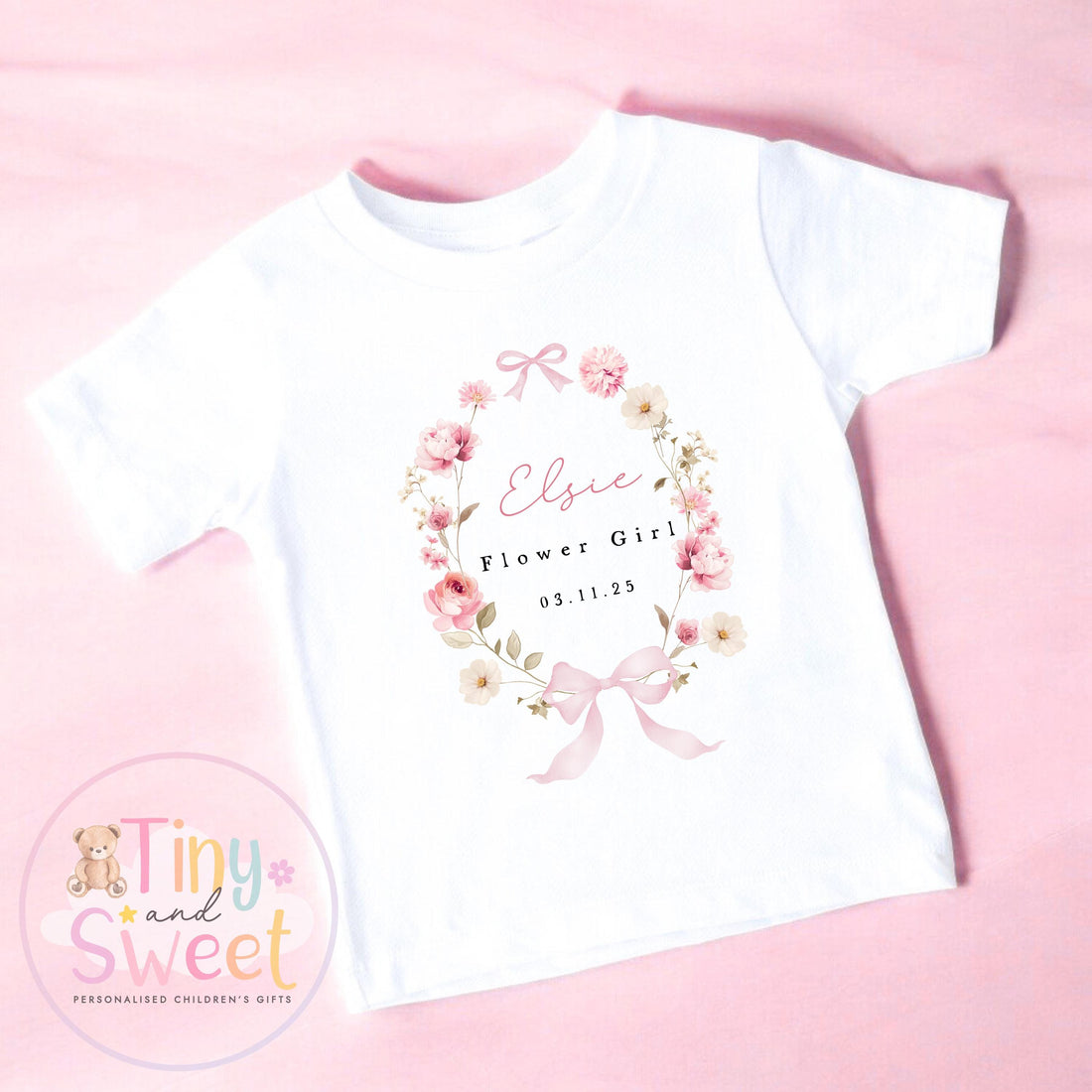 Flower Girl T Shirt, Baby Flower Girl Tee, Flower Girl Top, Will you be my flower girl, Flower Girl Gift, Floral T Shirt
