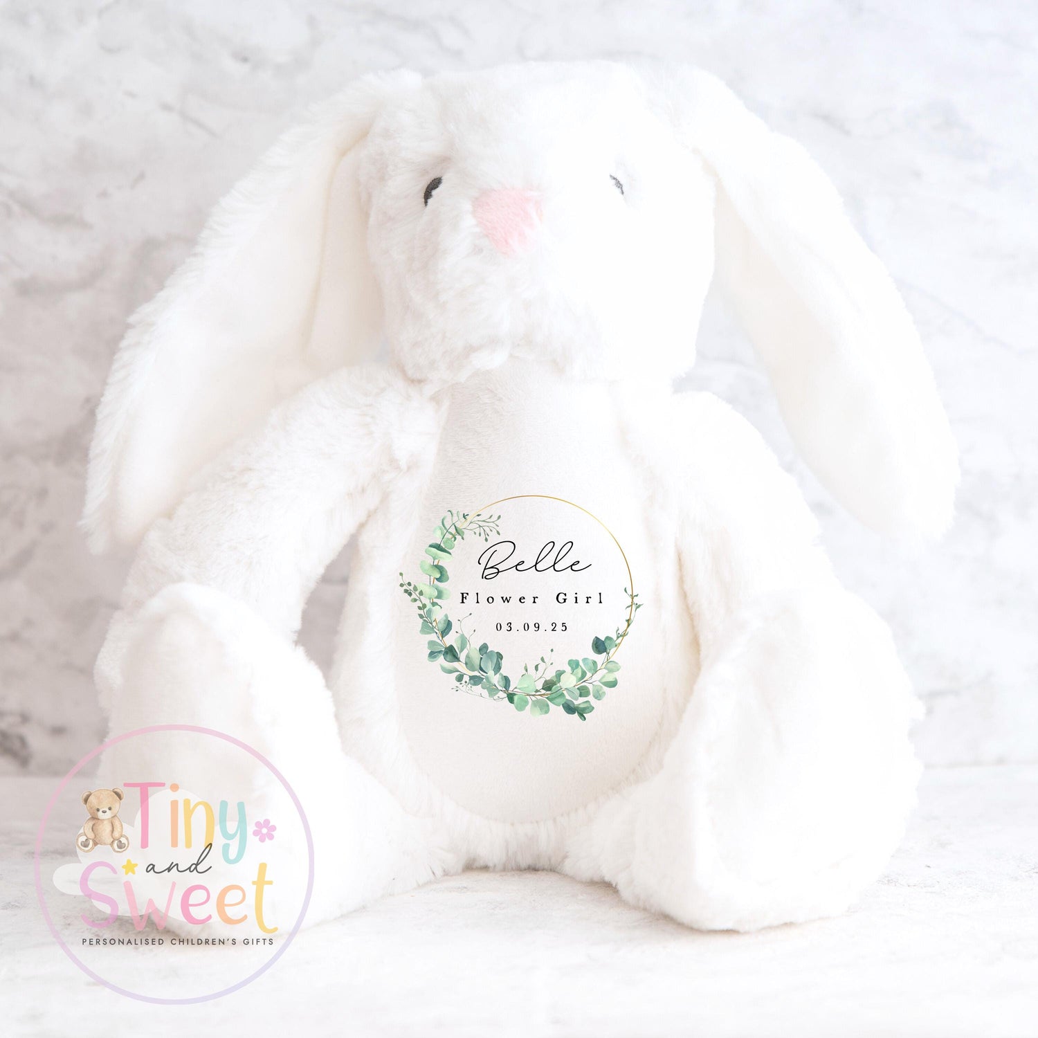 Personalised Flower Girl Bunny, Flower Girl Gift, Will you be my flower girl Bunny, Personalised Soft Toy, Flower Girl Proposal, Bridesmaid