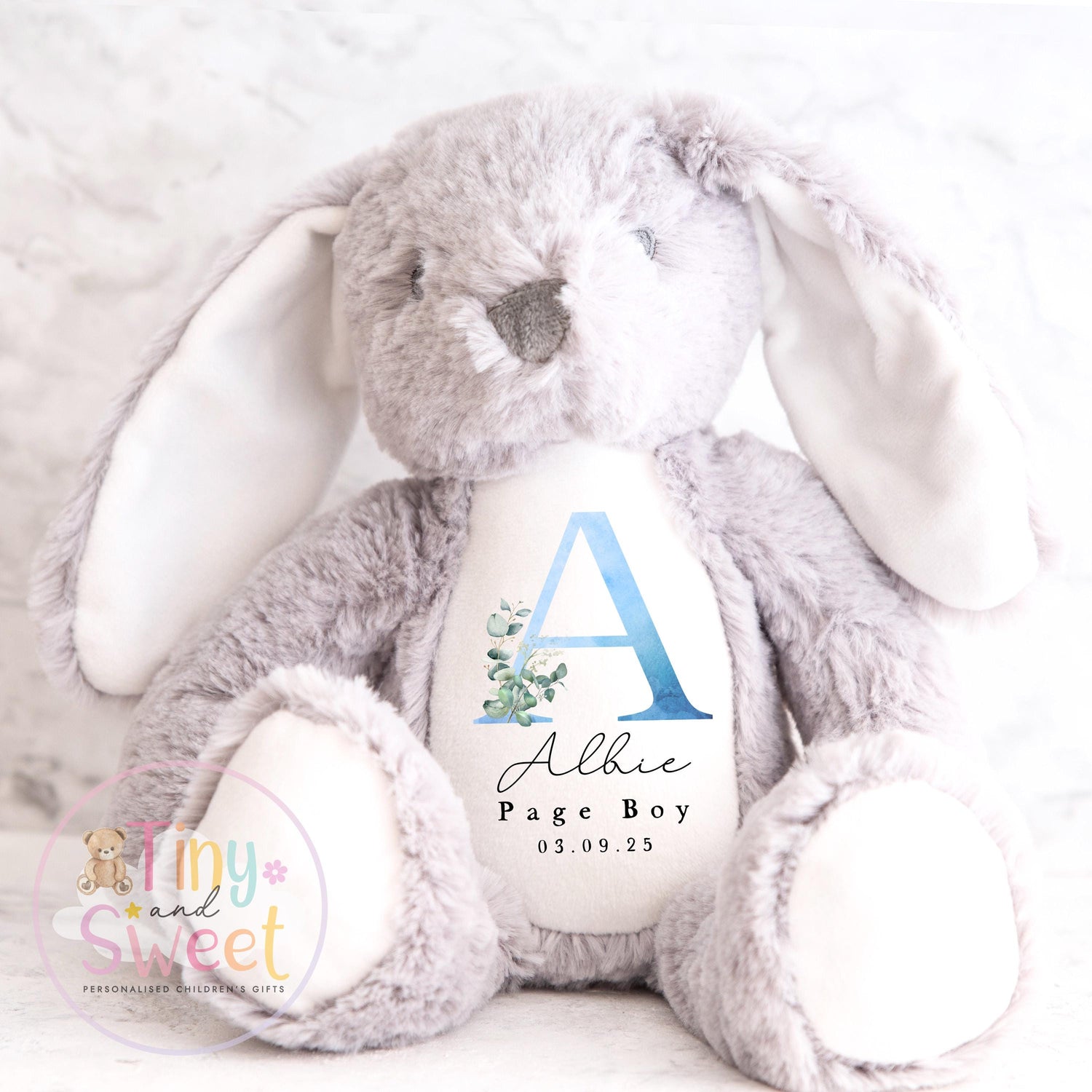 Personalised Page Boy Bunny: Soft Plush Wedding Keepsake