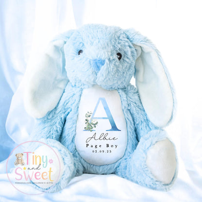 Personalised Page Boy Bunny, Page Boy Gift, Will you be my Page Boy Bunny, Personalised Soft Toy, Page Boy Proposal, Wedding