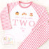 Pink Bakery Birthday PJs, Patisserie When I Wake Up I’ll Be..., Pink Pancakes Toddler Pyjamas, Girls Birthday Pyjamas, Pink Croissant Design