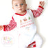 When I wake up it will be Christmas Sleepsuit, Christmas Eve Pyjamas, Christmas Nightwear, Childrens Christmas Vest, First Christmas