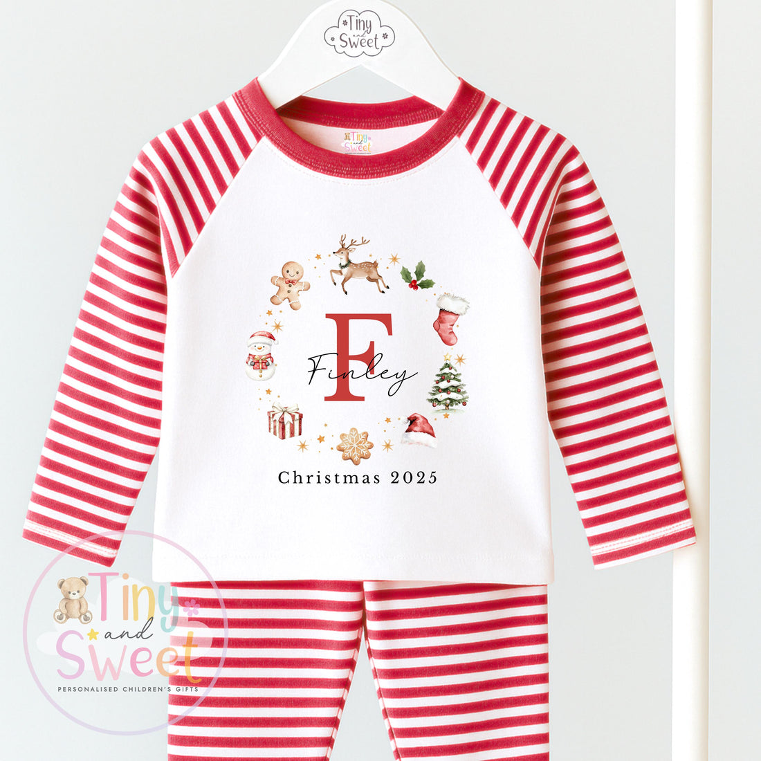 Personalised Christmas Pyjamas, Christmas Eve Pyjamas, Christmas Nightwear, Childrens Christmas pjs, Xmas pjs, Kids Christmas Pjs