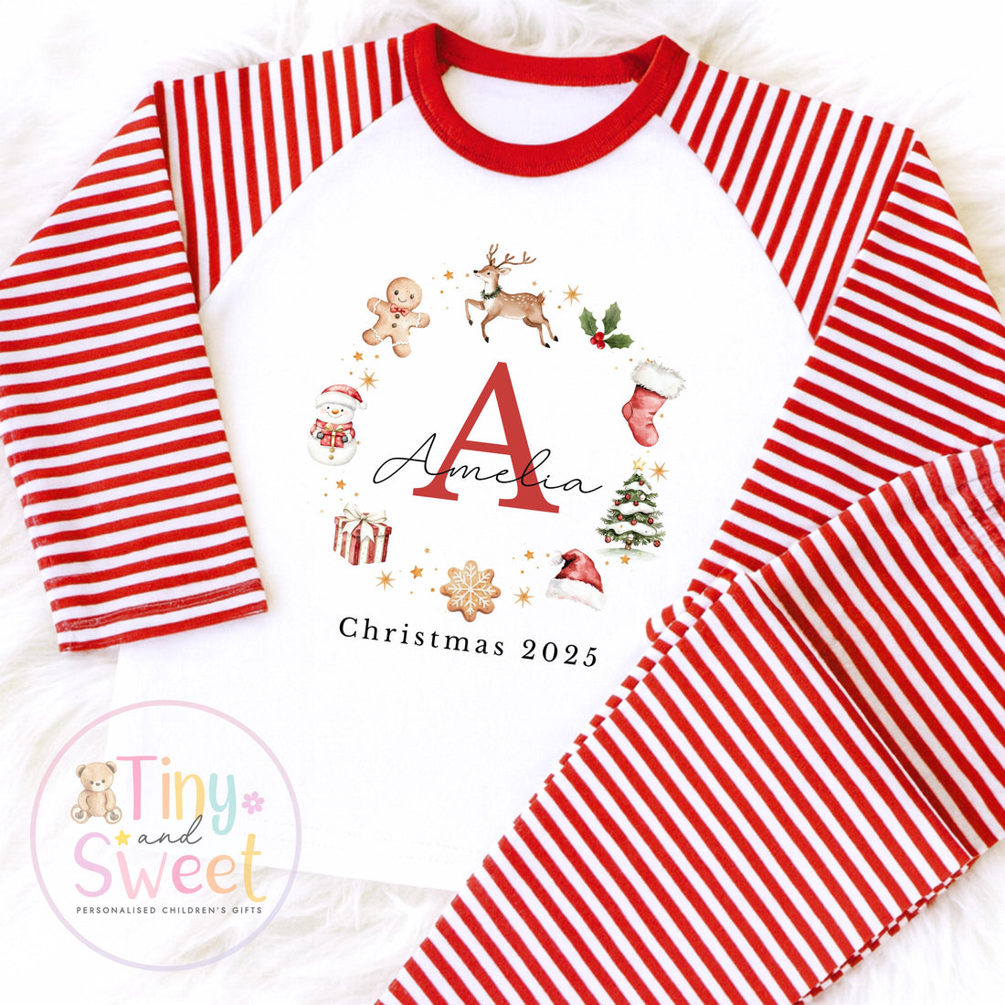 Personalised Christmas Pyjamas, Christmas Eve Pyjamas, Christmas Nightwear, Childrens Christmas pjs, Xmas pjs, Kids Christmas Pjs