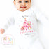 Personalised Babies First Christmas Bunny Sleepsuit, Babies 1st Xmas Gift Idea, Pyjamas, 1st Xmas Babygrow, Christmas Outfit for baby, Santa