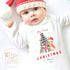 Personalised Babies First Christmas Bunny Sleepsuit, Babies 1st Xmas Gift Idea, Pyjamas, 1st Xmas Babygrow, Christmas Outfit for baby