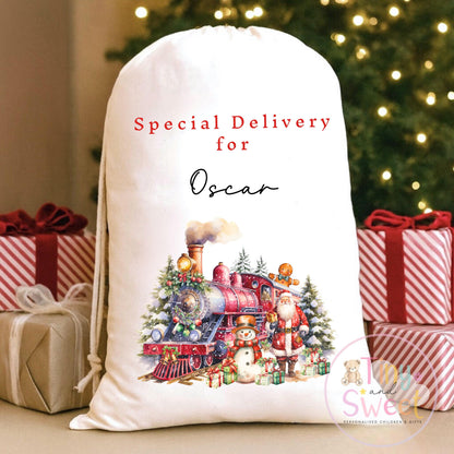 Polar Express Personalised Christmas Sack