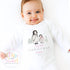 Personalised Babies First Christmas Sleepsuit, Babies 1st Xmas Gift Idea, Pyjamas, 1st Xmas Babygrow, Christmas Outfit for baby, Santa