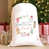 Special Delivery Wreath Personalised Christmas Sack
