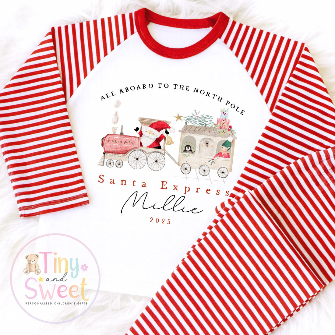 Personalised Christmas Pyjamas, Christmas Eve Pyjamas, Christmas Nightwear, Childrens Christmas pjs, Xmas pjs, Kids Christmas Pjs