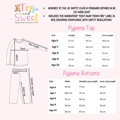 Personalised Christmas Pyjamas, Christmas Eve Pyjamas, Christmas Nightwear, Childrens Christmas pjs, Xmas pjs, Kids Christmas Pjs