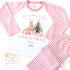 Personalised Pink Girly Christmas Pyjamas, Christmas Eve Pyjamas, Christmas Nightwear, Childrens Christmas pjs, Xmas pjs, Kids Christmas Pjs