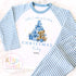 Personalised Blue Christmas Pyjamas, Christmas Eve Pyjamas, Christmas Nightwear, Childrens Christmas pjs, Xmas pjs, Kids Christmas Pjs