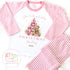 Personalised Pink Christmas Pyjamas, Christmas Eve Pyjamas, Christmas Nightwear, Childrens Christmas pjs, Xmas pjs, Kids Christmas Pjs