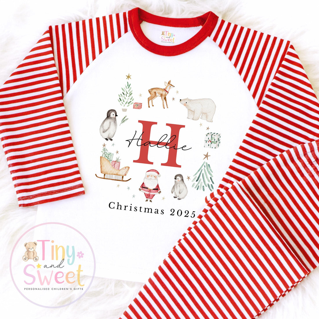 Personalised Christmas Pyjamas, Christmas Eve Pyjamas, Christmas Nightwear, Childrens Christmas pjs, Xmas pjs, Kids Christmas Pjs