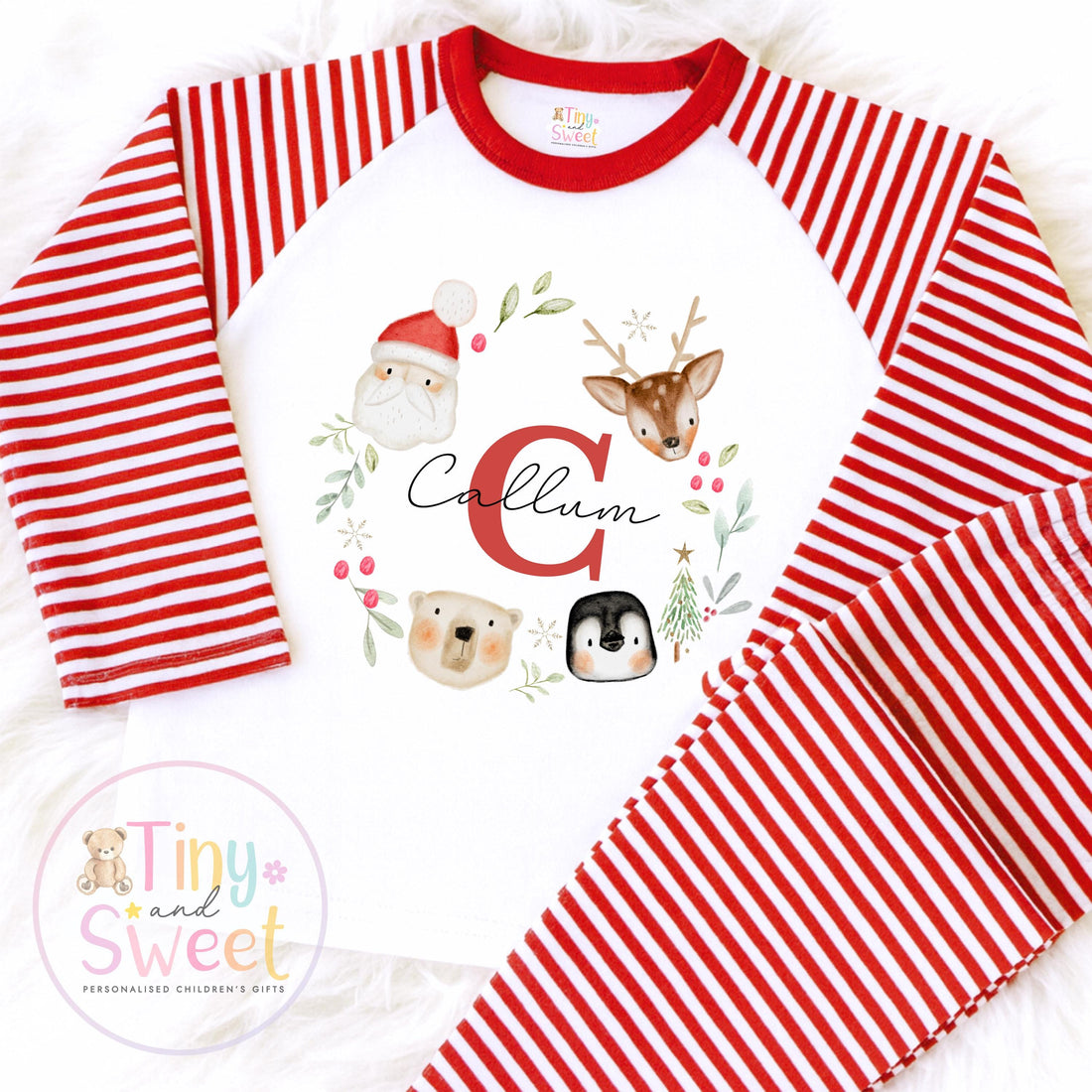 Personalised Christmas Pyjamas, Christmas Eve Pyjamas, Christmas Nightwear, Childrens Christmas pjs, Xmas pjs, Kids Christmas Pjs