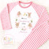 Personalised Pink Christmas Pyjamas, Christmas Eve Pyjamas, Christmas Nightwear, Childrens Christmas pjs, Xmas pjs, Kids Christmas Pjs