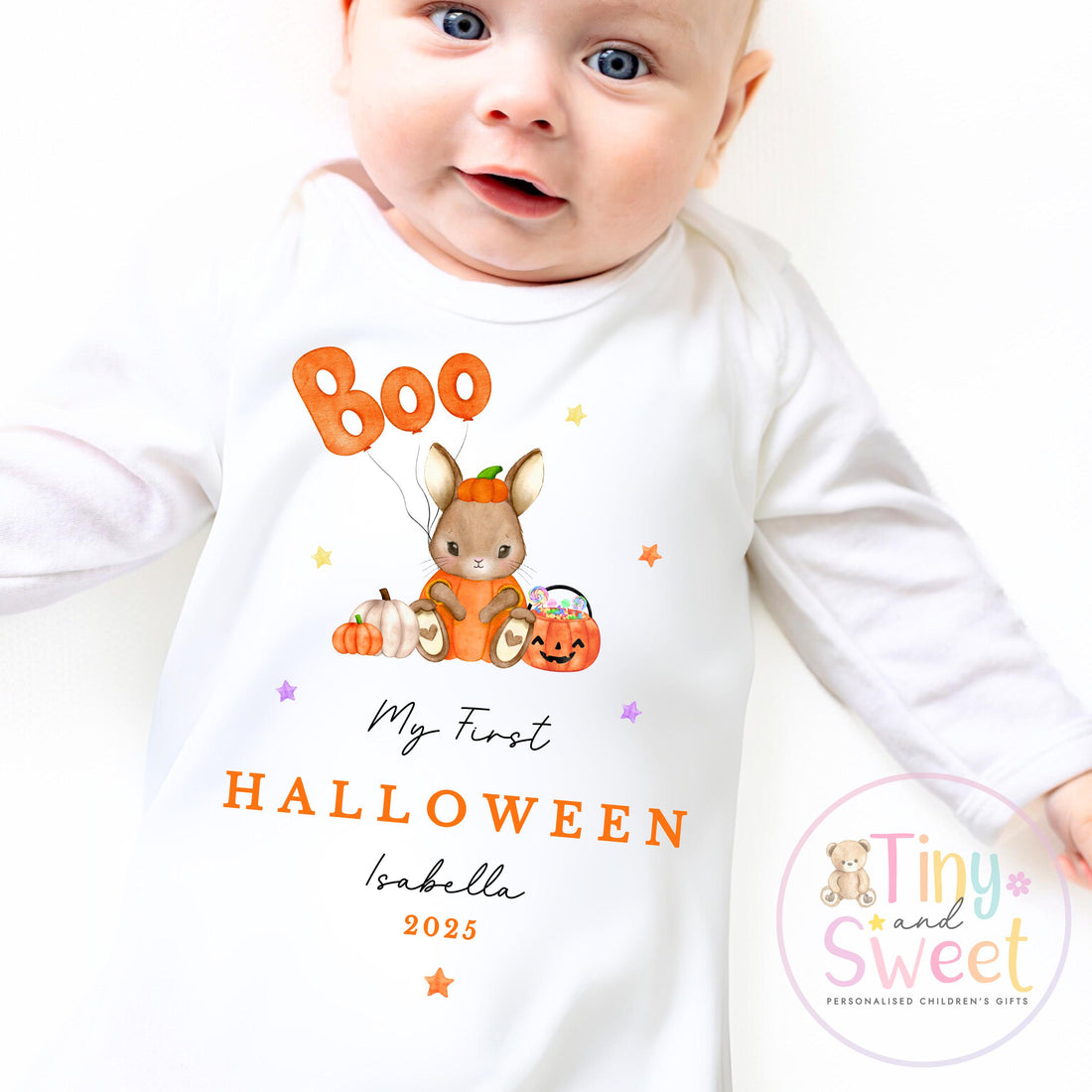 First Halloween Sleepsuit, Baby 1st Halloween Gift Idea, 1st Halloween Babygrow, Halloween Outfit for baby, Halloween costume