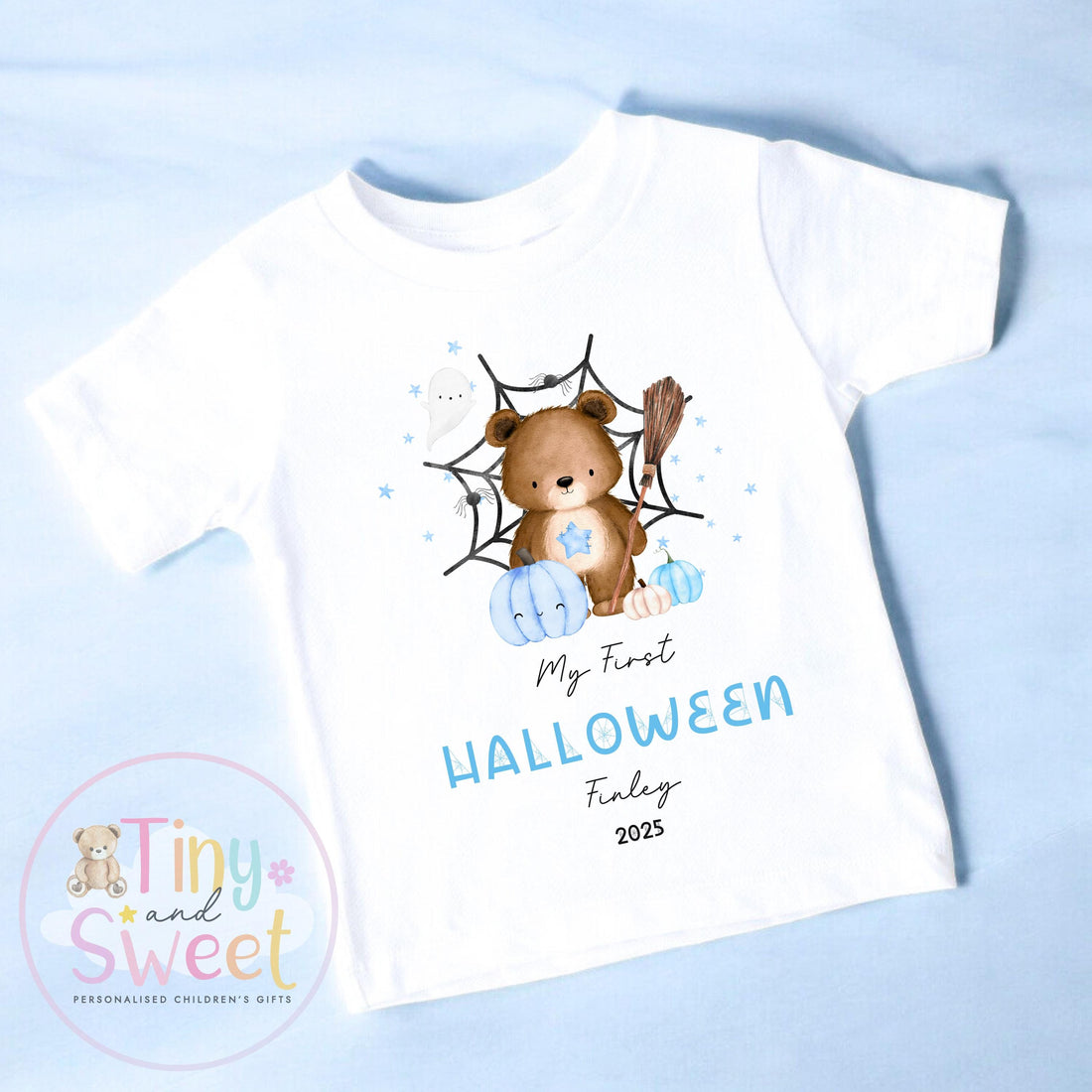 Personalised My First Halloween T Shirt – First Halloween –Baby’s 1st Halloween Outfit with Name – Custom Baby Grow – Halloween Baby Gift
