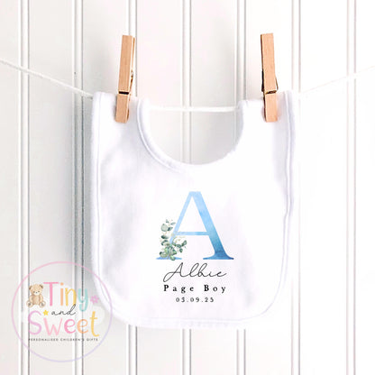 Page Boy Sleepsuit, Baby Page Boy Babygrow, Page Boy Pyjamas, Will you be my page boy, Page Boy Gift, Floral Sleepsuit