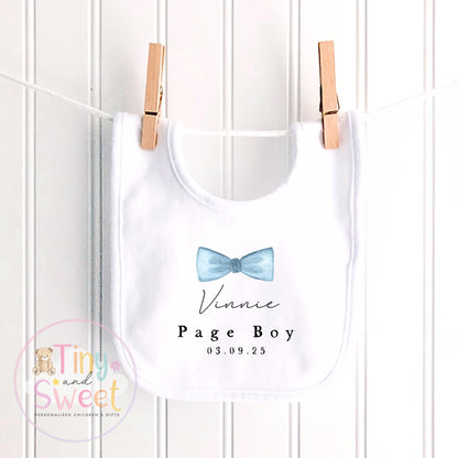 Page Boy Sleepsuit, Baby Page Boy Babygrow, Page Boy Pyjamas, Will you be my page boy, Page Boy Gift, Floral Sleepsuit