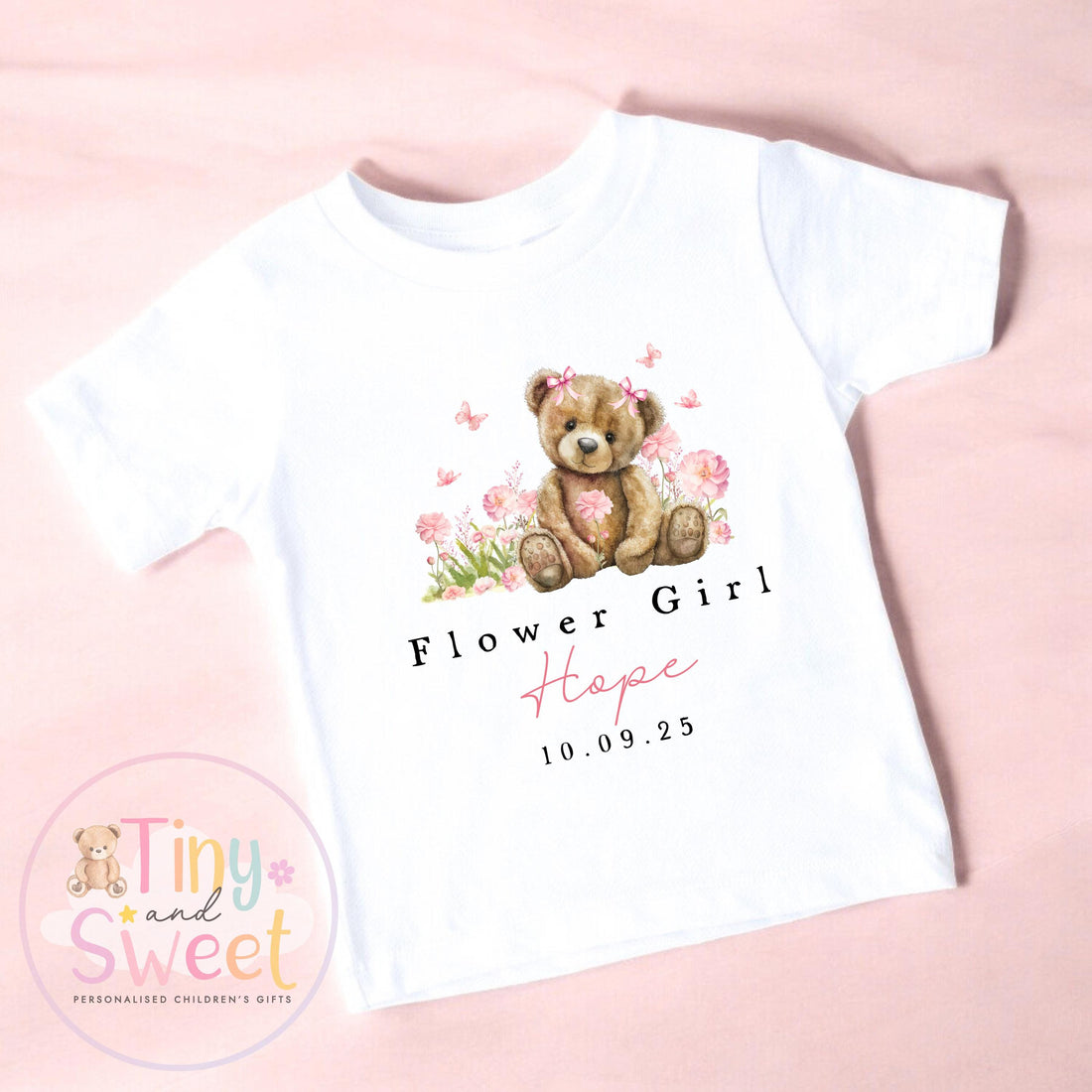 Flower Girl T Shirt, Baby Flower Girl Tee, Flower Girl Top, Will you be my flower girl, Flower Girl Gift, Floral T Shirt